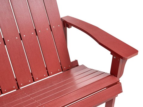Ławka ogrodowa ADIRONDACK 125 cm Czerwony