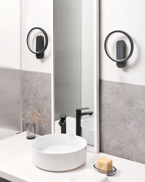 Zestaw 2 lamp ściennych BLIES LED Metal Czarny