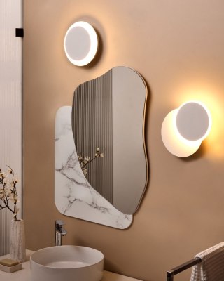 Zestaw 2 lamp ściennych SEMNON LED Metal Biały
