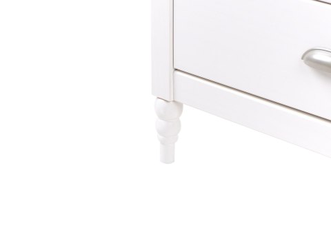 Komoda 5 szuflad SHILLINGTON Drewno sosnowe Biały