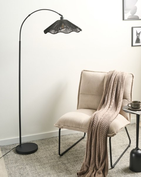 Lampa podłogowa MIGORI Papier Czarny