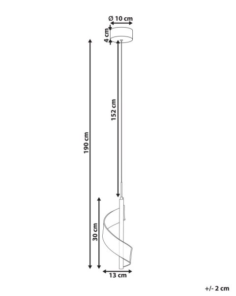 Lampa wisząca LED SARELA Metal Złoty