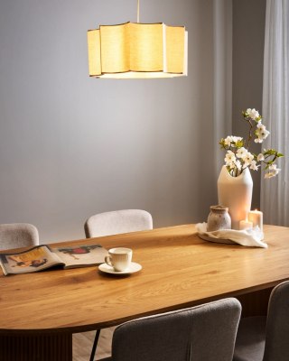Lampa wisząca LUENHA Metal Beżowy