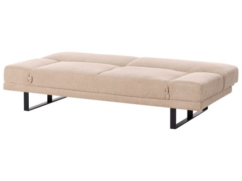 Sofa rozkładana dla 2 osób YORK Boucle Piaskowy
