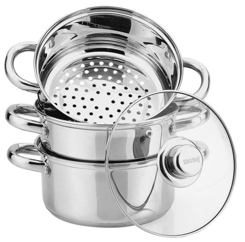 Garnek Na Parę Kinghoff 4 Elem. 18cm Kh-3316