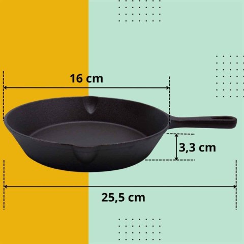 Patelnia Żeliwna Hage 16cm Indukcja