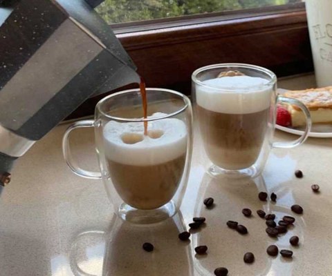 Szklanka Termiczna 300ml Z Podwójną Scianką Do Latte
