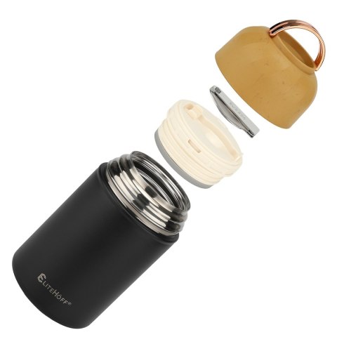 Termos Obiadowy 1050ml Z Miską I Składaną Łyżką E-8247