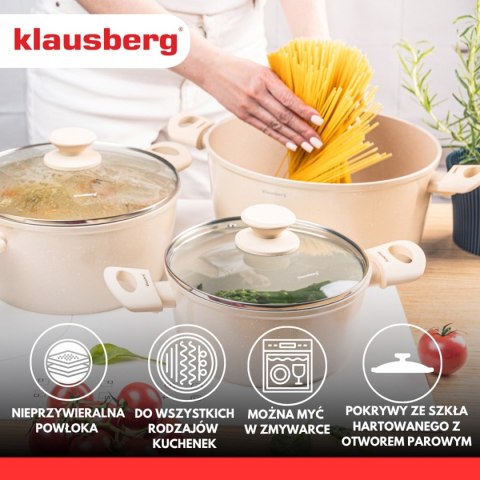 Zestaw 6 Elem. Garnków Marmurkowych Klausberg Kb-7960