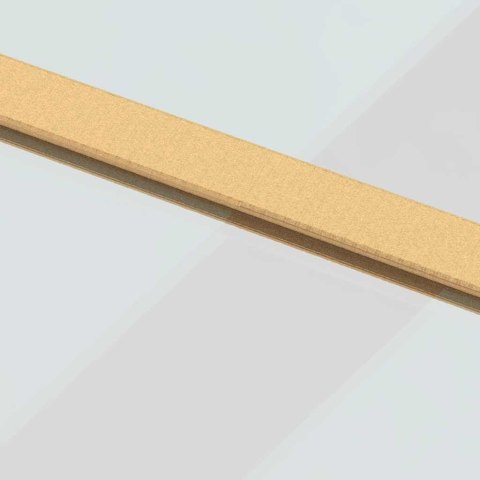 VidaXL Drzwi przesuwne, złote, 76x205 cm, przezroczyste szkło ESG