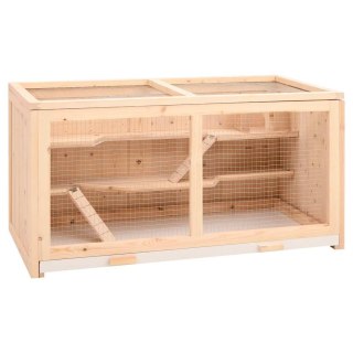 Klatka dla chomika 104x52x54 cm, lite drewno jodłowe Lumarko!