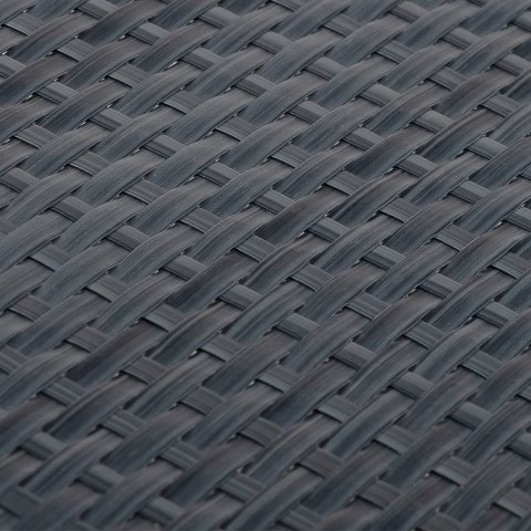 VidaXL Parawan balkonowy, antracytowy, 600x100 cm, polirattan