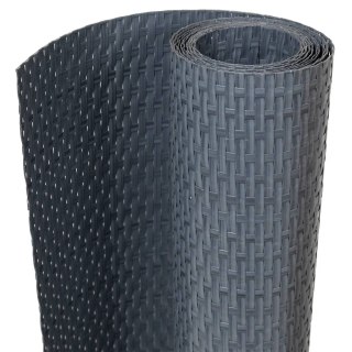 VidaXL Parawan balkonowy, antracytowy, 600x90 cm, polirattan