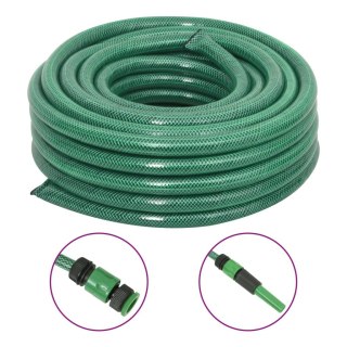Wąż ogrodowy z zestawem złączek, zielony, 0,75", 20 m, PVC Lumarko!