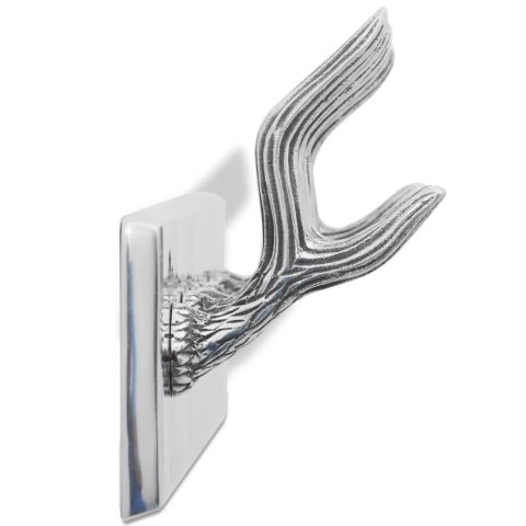 Wieszaki na płaszcze, 4 szt., srebrne, aluminiowe Lumarko!