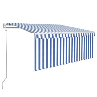Automatyczna markiza z zasłoną, LED i czujnikiem, 3x2,5 m Lumarko!