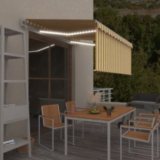 Automatyczna markiza z zasłoną, LED i czujnikiem, 3x2,5 m Lumarko!