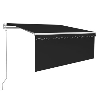 Automatyczna markiza z zasłoną, LED i czujnikiem, 3,5x2,5 m Lumarko!