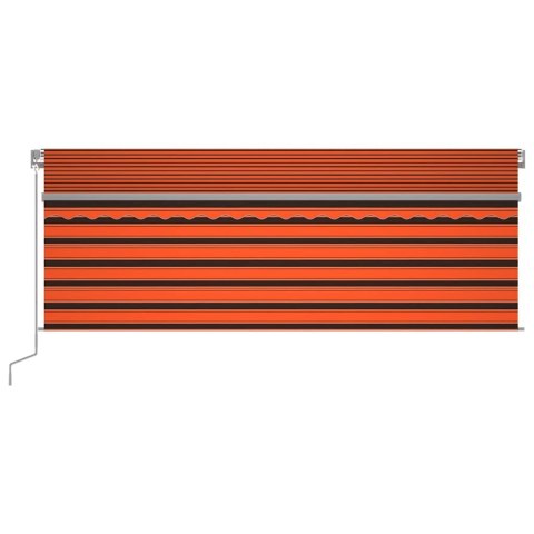 Ręcznie zwijana markiza z zasłoną i LED, 4,5x3 m Lumarko!