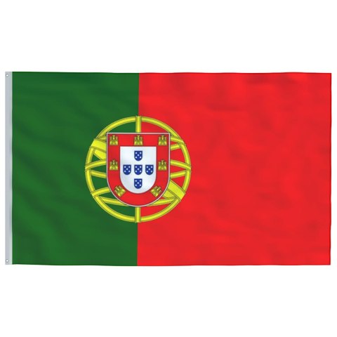 Flaga Portugalii z masztem, 5,5 m, aluminium Lumarko!