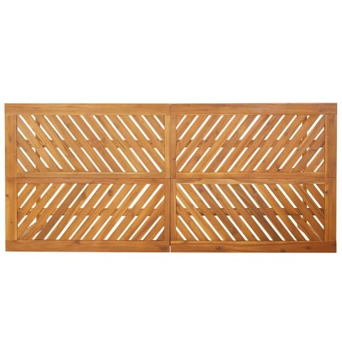 Zestaw do jadalni w ogrodzie 7 pcs Brązowy Lite Drewno Akacji Lumarko!