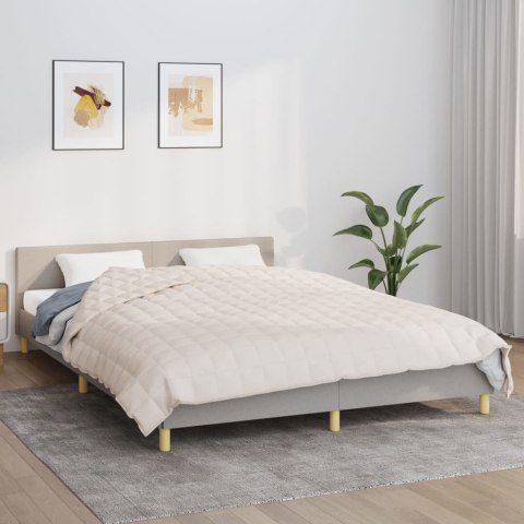 Koc obciążeniowy, kremowy, 200x230 cm, 13 kg, tkanina Lumarko!