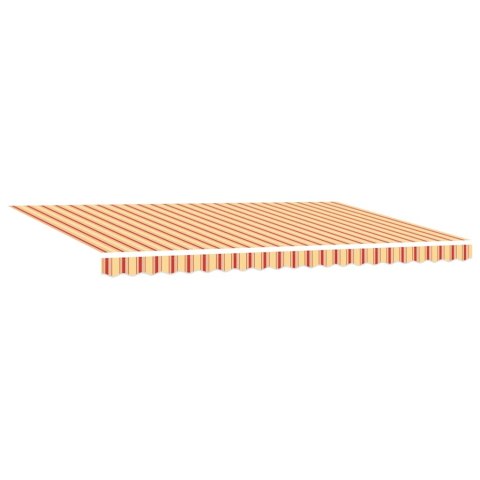 VidaXL | Markiza wysuwana | Niebieski i biały z białą ramą 4,5 × 3 m