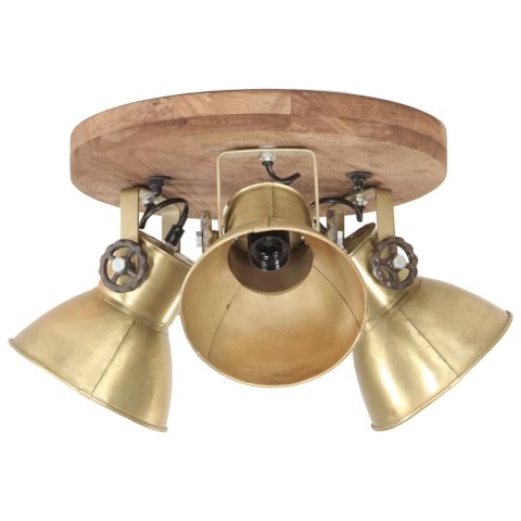 Industrialna lampa sufitowa, 25 W, mosiądz, 42x27 cm, E27 Lumarko!
