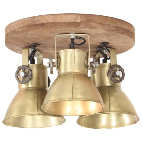 Industrialna lampa sufitowa, 25 W, mosiądz, 42x27 cm, E27 Lumarko!