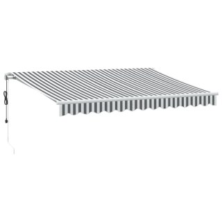 Automatyczna markiza z LED, antracytowo-biała, 350x250 cm Lumarko!