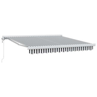 Zwijana markiza, antracytowo-biała, 3x2,5m, tkanina i aluminium Lumarko!