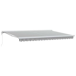 Zwijana markiza, antracytowo-biała, 4,5x3m, tkanina i aluminium Lumarko!