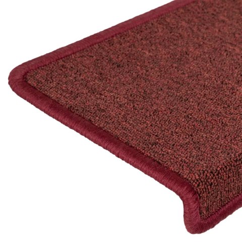 Maty na schody 15 szt. 65x21x4 cm Bordeaux Rectangular Edge Lumarko!