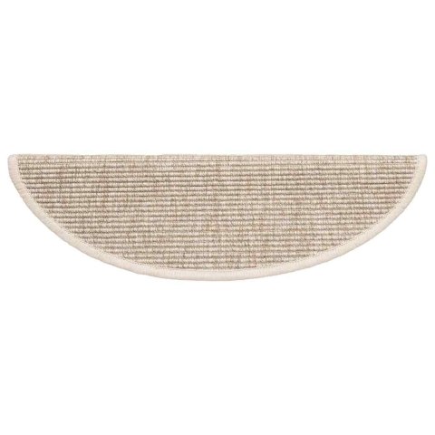 Maty na schody 15 szt. 56x17x3 cm Jasnobeżowe półokrągłe Lumarko!
