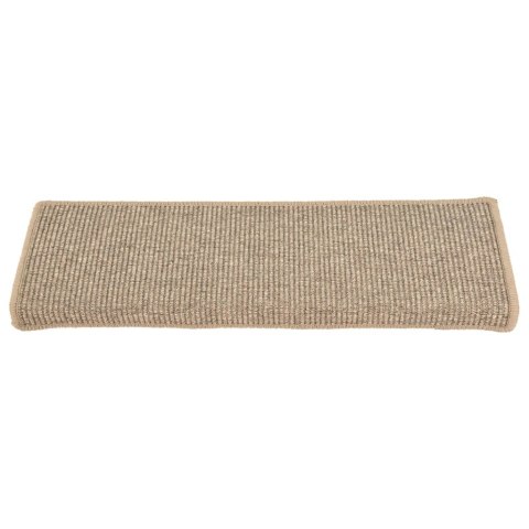 Maty na schody 15 szt. 65x21x4 cm Ciemnobeżowe, prostokątne krawędzie Lumarko!