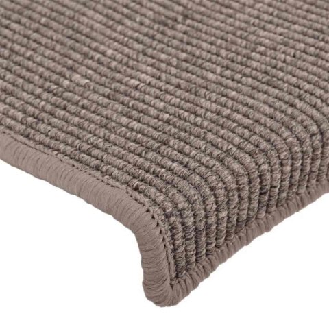 Maty na schody 15 szt. 65x21x4 cm Ciemnobeżowe, prostokątne krawędzie Lumarko!