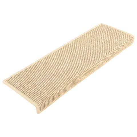 Maty na schody 15 szt. 65x21x4 cm Jasnobeżowe, prostokątne krawędzie Lumarko!