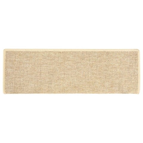 Maty na schody 15 szt. 65x21x4 cm Jasnobeżowe, prostokątne krawędzie Lumarko!