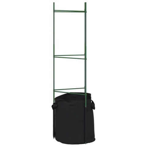 Podpórki do pomidorów z workami, 4 szt., 116 cm, stal i PP Lumarko!