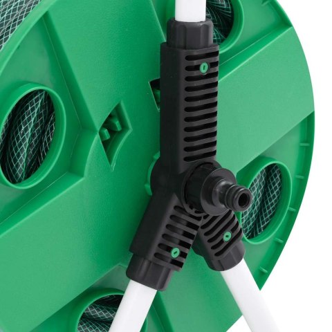 Wolnostojący bęben z wężem i złączkami, 0,5", 30m, zielony, PVC Lumarko!
