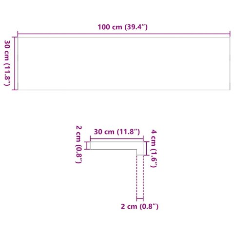 Stopnie schodowe, 20 szt. surowe 100x30x2cm lite drewno dębowe Lumarko!