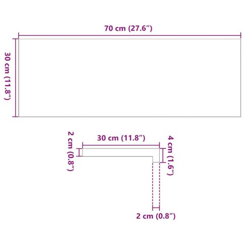 Stopnie schodowe, 8 szt. brązowe 70x30x2cm lite drewno dębowe Lumarko!