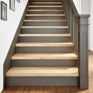 Stopnie schodowe, 8 szt., surowe 100x25x2 cm lite drewno dębowe Lumarko!