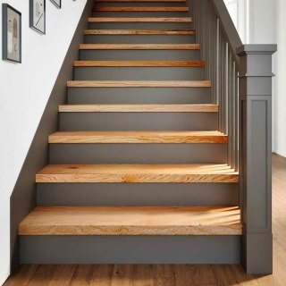 Stopnie schodowe, 12 szt. brązowe 100x30x2cm lite drewno dębowe Lumarko!