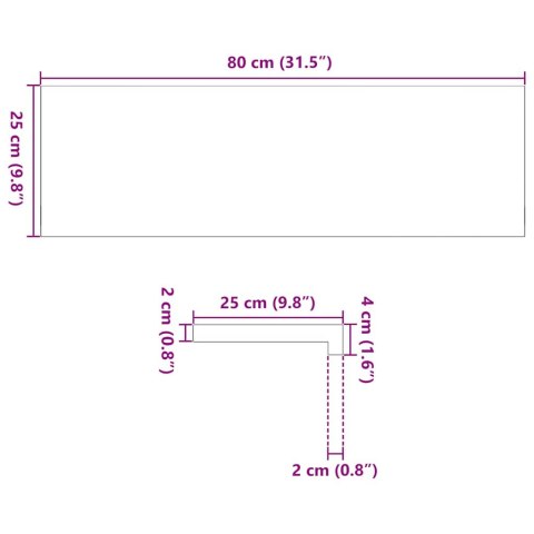 Stopnie schodowe, 12 szt. brązowe 80x25x2cm lite drewno dębowe Lumarko!