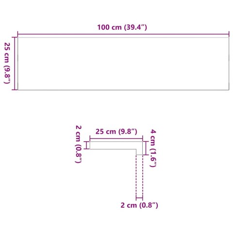 Stopnie schodowe, 16 szt. brązowe 100x25x2cm lite drewno dębowe Lumarko!