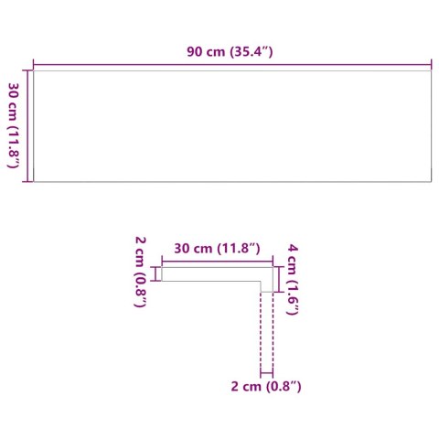 Stopnie schodowe, 16 szt. brązowe 90x30x2cm lite drewno dębowe Lumarko!