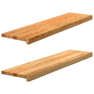 Stopnie schodowe, 2 szt. brązowe 100x30x2cm lite drewno dębowe Lumarko!