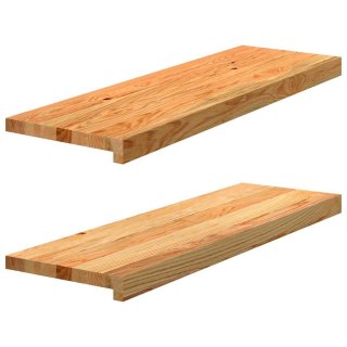 Stopnie schodowe, 2 szt. brązowe 80x25x2cm lite drewno dębowe Lumarko!