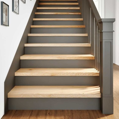 Stopnie schodowe, 2 szt. surowe, 100x25x2cm lite drewno dębowe Lumarko!